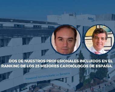 Dos de nuestros especialistas incluidos en el ranking de los 25 mejores cardiólogos de España