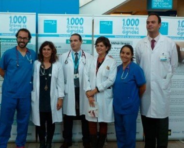 The <em>Thousand Grams of Dignity</em> exhibition visits Sanitas' La Moraleja and La Zarzuela university hospitals.