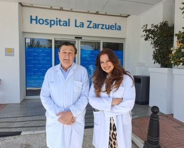 El nuevo equipo de Alergolog�a Pedi�trica del Hospital Universitario Sanitas La Zarzuela est� formado por la Dra. Celia Pinto, el Dr. Javier Bon� y un grupo de enfermeros pedi�tricos